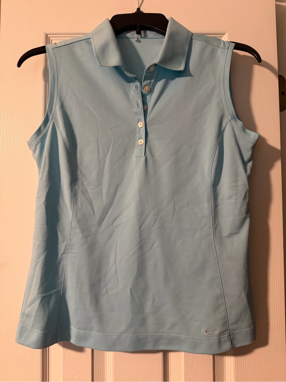 Nike Golf Women's Light Blue Sleeveless Polo